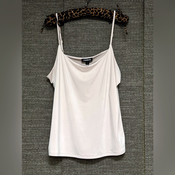 EXPRESS Stretch Beige Nude Color Women’s Tank Top XL - Picture 3 of 7